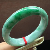 Jian An Jade 54 3 Myanmar A goods spicy green circle round Jade jade bracelet water and meticulous bracelet with certificate
