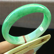 Jane Emerald 53 3 Natural A - freight jade jade - green jade bracelet old delicate Burmese old jade bracelet