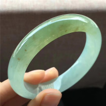 Jian An Jade Myanmar Laokeng Ice Yellow Jade Bracelet Natural A- pass Light Ice Jade Bracelet with Certificate