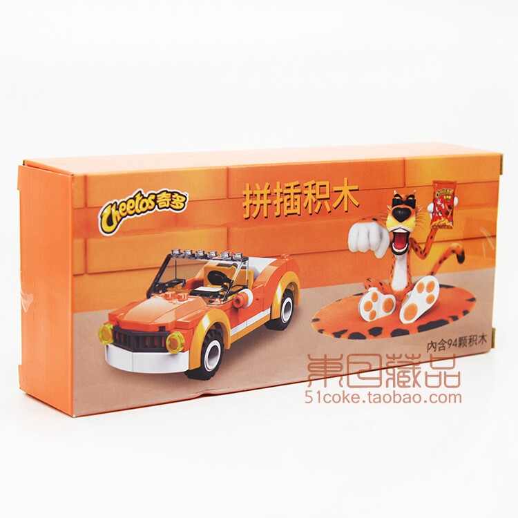 New undemolished 711 Pepsi Cocktail sports car pile up wood toy block car model