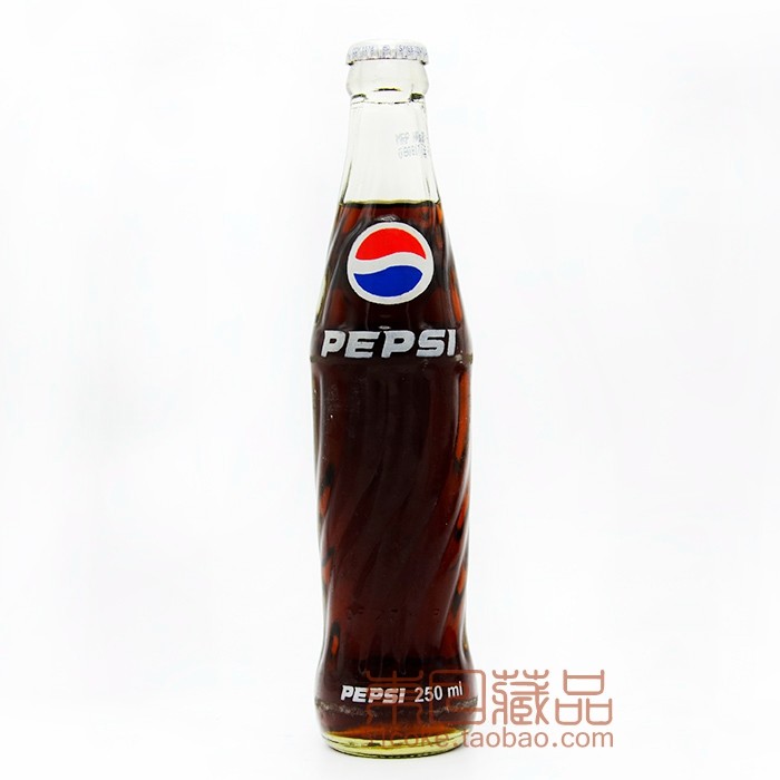 Full of water Asian Nepali Pepsi 250ml Text recycling bottle Glass bottle