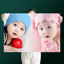 Baby pictorial wall sticker pregnant cute bb smile big poster Fetal education adorable baby baby picture wall sticker doll painting