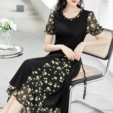 Seraphina Light Luxury 2113-1 Large Women's Summer New Korean Loose Cotton Roman Dress Snow