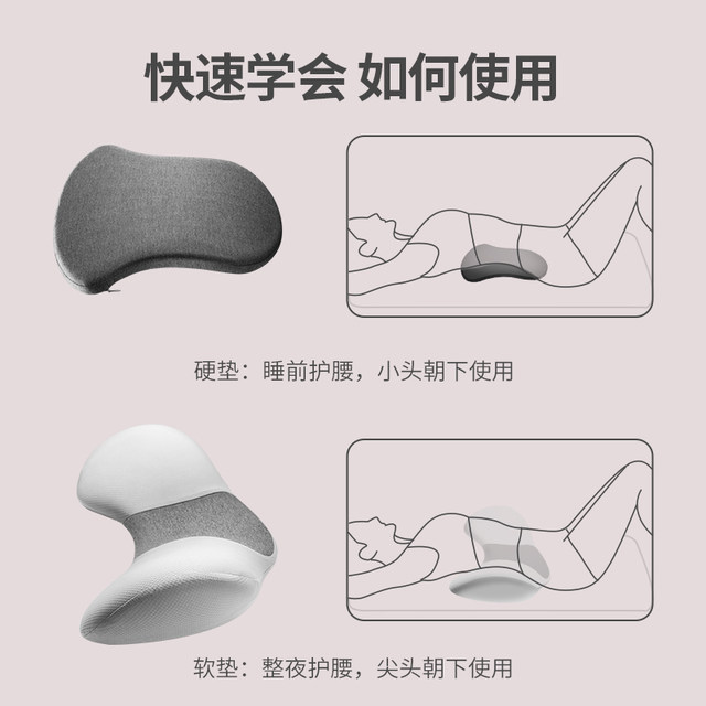 Jiaao lumbar pillow bed with lumbar disc herniation sleeping pad lumbar support artifact flat lying special lumbar pad lumbar support pad