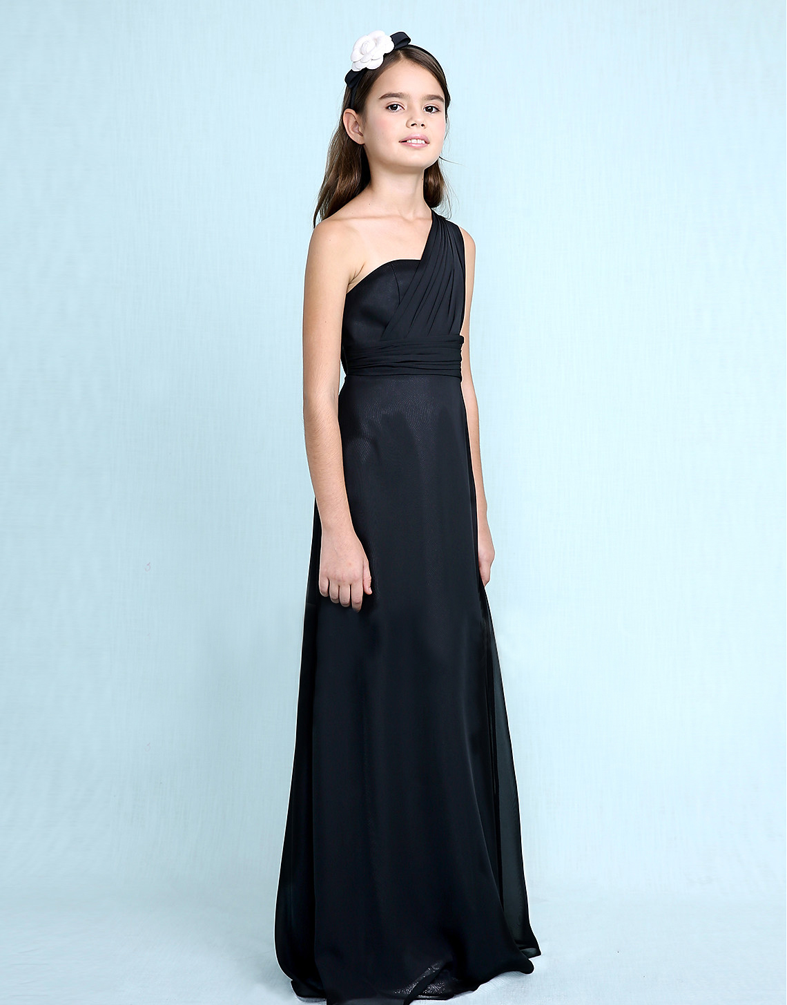 Trẻ em ăn mặc công chúa váy bé gái lớn một vai màu xanh hải quân piano lớn violin biểu diễn trang phục váy dài set bộ vest bé trai kèm cavat