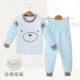 Đồ lót trẻ em 0-1-2-3 tuổi Quần áo cotton mùa thu và mùa đông trẻ em nam và nữ đồ lót nhiệt cho bé do bo tre em