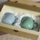 Long Tuyền Celadon Chén gốm Văn phòng Cốc nước Ice Ice Cracked Cup Trà cá nhân với Cup Cup Mug Cup Cup - Tách