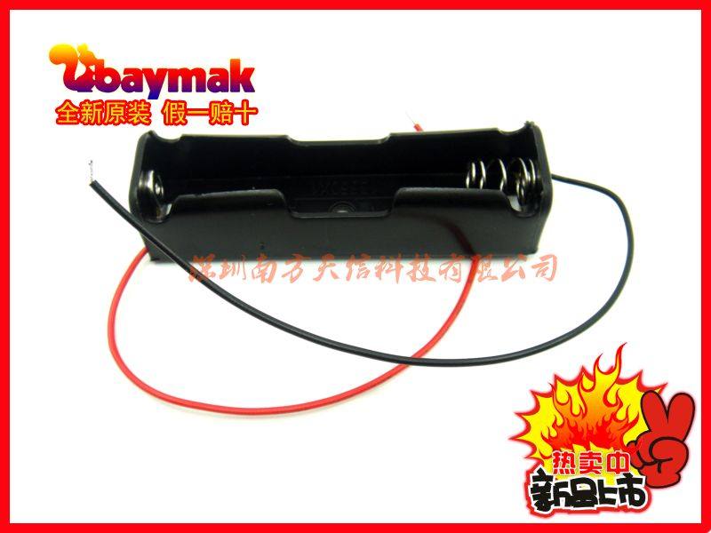 With line 18650 battery case Lithium battery 1 section 18650 with wire battery case 1 section of battery case in series charge