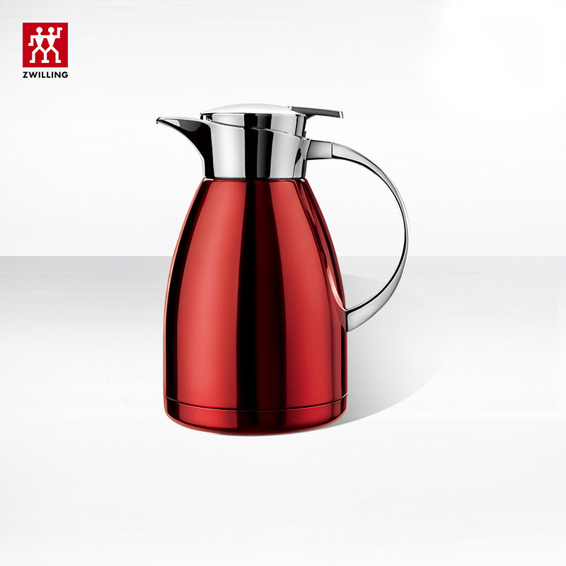 (Germany) Double standing insulation pot Red 1 5L 39500-037G