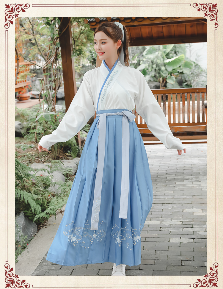 Han và triều đại Tang gốc cải thiện Hanfu men trở lại với phong cách cổ xưa CP nạp Trung Quốc phong cách vài sinh viên trang phục mùa hè phụ nữ