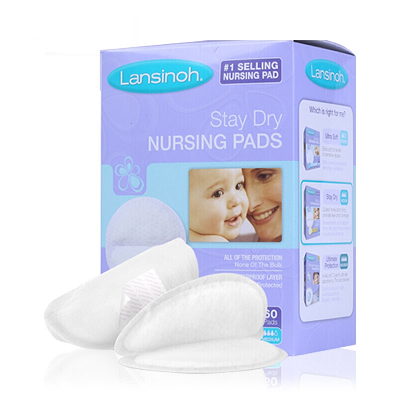 Lansinoh Disposable Breast Pads Honeycomb Respiratory Breast Pads High Breathability Breast Pads Daily Use 60 Pieces