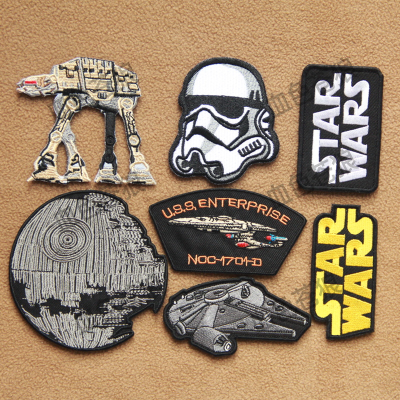 Interstellar Wars Arm Chapters STAR WARS Series Badges Embroidered Magic Sticker Packs to Cartoon COS Dress