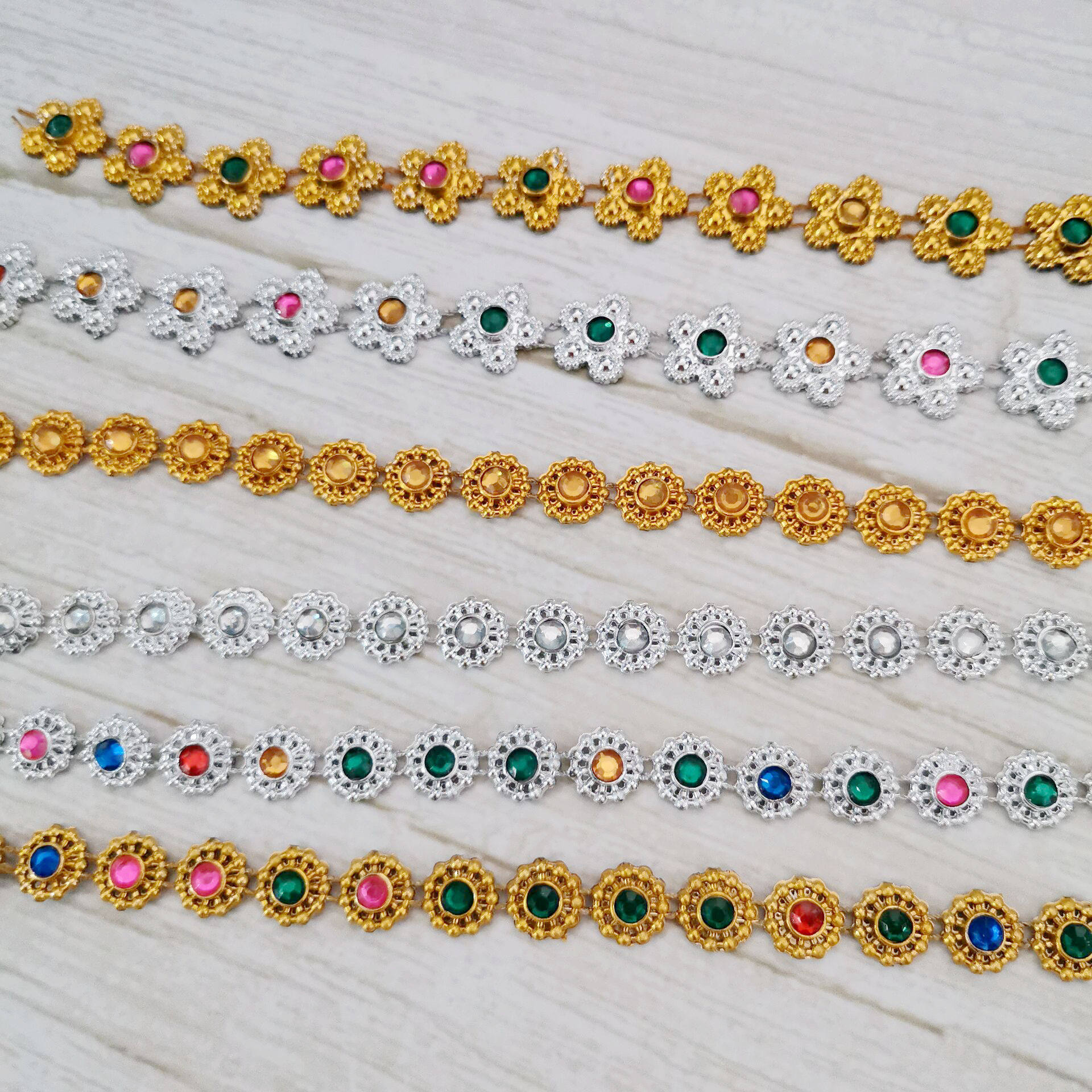 Dot Drill Plastic Acrylic 1CM Round Hot Sell Chain Stage Clothing Accessories Show Head Decorated Gold And Silver Color