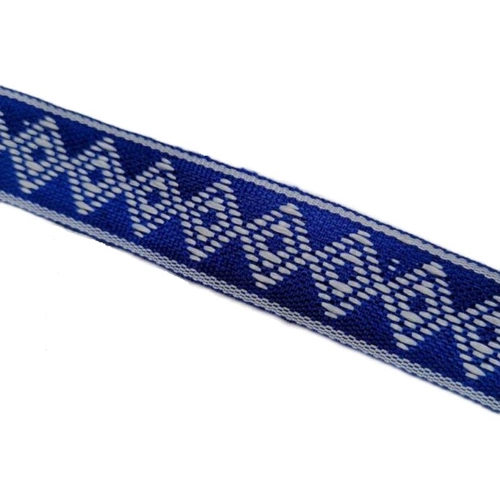 Этническая сине-белая лента ручной работы, аксессуар, этнический стиль, с вышивкой, «сделай сам»