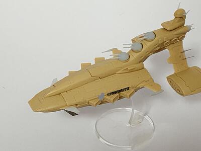 White Model 1/1700 Gundam battleship the origin Muse-class Cruiser &HLV