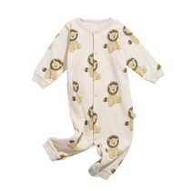 Japanese Ice Cream Big Brand Soft Baby Lion Embroidered Baby Climbing Suit Ha Jumpsuit 2way
