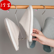  Stainless steel shoe rack Balcony windproof thickened non-slip pylons Household shoe hook indoor windowsill shoe rack