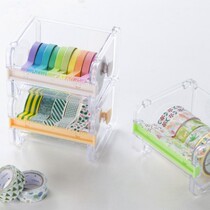 Minimalist transparent colour adhesive tape holder adhesive tape holder adhesive tape cutter adhesive tape collection case