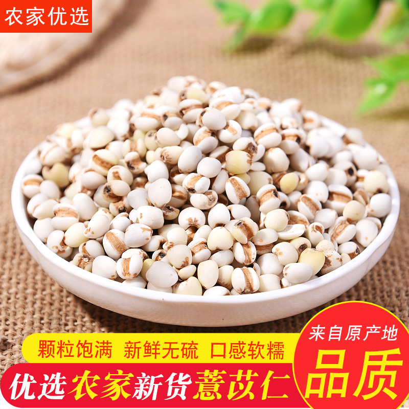 Chinese herbal medicine farmhouse pearl barley rice kernel Guizhou pearl barley seed rice non-small pearl barley new cargo great pearl barley rinn 500 gr