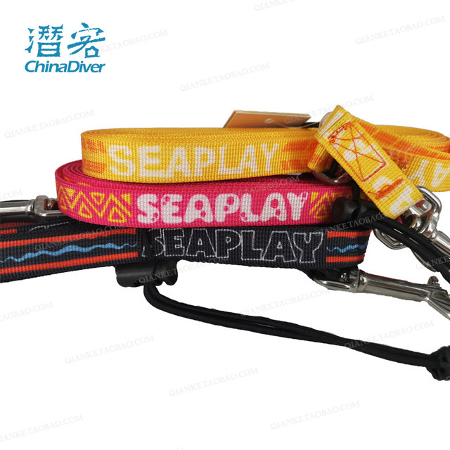 Seaplay diving elephant pulling rope short pay-off color webbing stainless steel double-ended buckle portable diving buddy ເຊືອກຄວາມປອດໄພ 6 ແມັດ