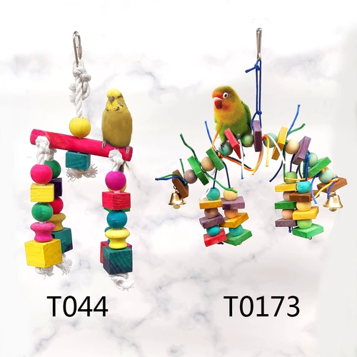 Yuedi Parrot кусает игрушку красочную подвесную кость -To -Teteed, висящие зубы, продукты для птиц T044/T0173