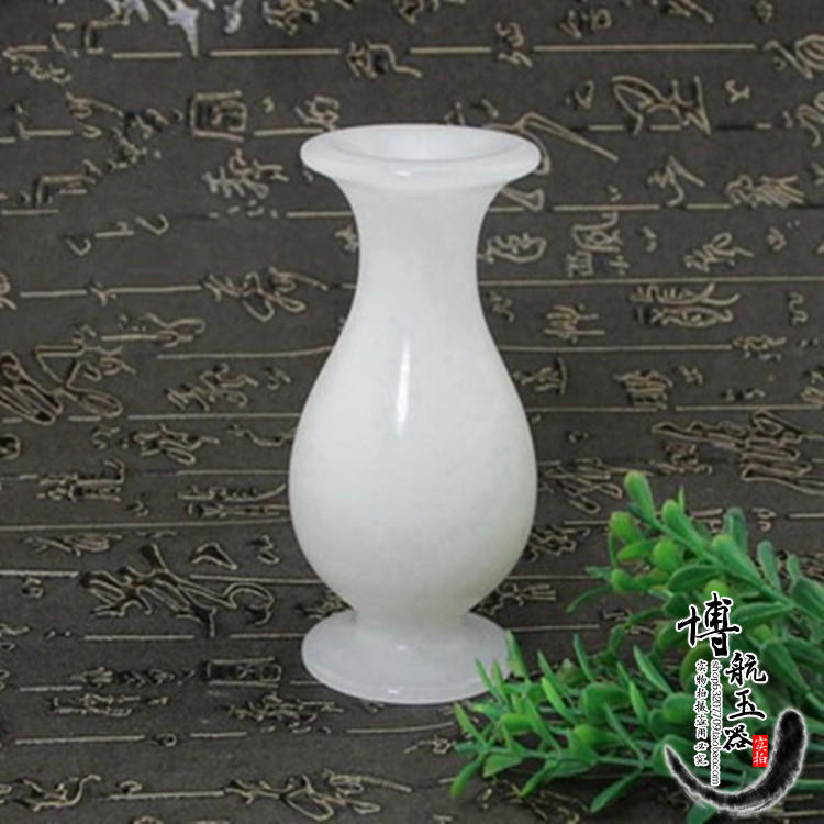 Bình hoa đá cẩm thạch trắng tự nhiên trang trí chai đá cẩm thạch trắng trang trí an toàn và may mắn Seiko trang trí nhà hòa bình trang trí thiết kế ban công đẹp