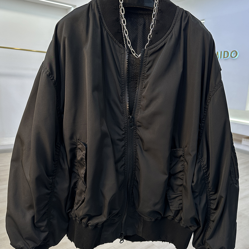 European High-End Casual Loose Baseball Jacket Short Coat for Women 2026 Spring and Autumn New Style Lazy Style Oversized Jacket Top