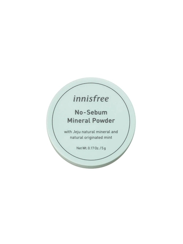 Innisfree, мятная зеленая пудра, новая версия, контроль жирного блеска