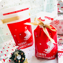 10 Christmas Drawstring Bags Christmas Red Gift Bag Candy Decoration Gift Bag Corset Pocket
