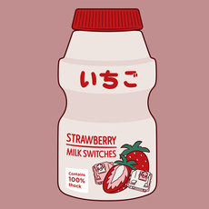 Вал dangkeebs - strawberry milk 草莓牛奶轴