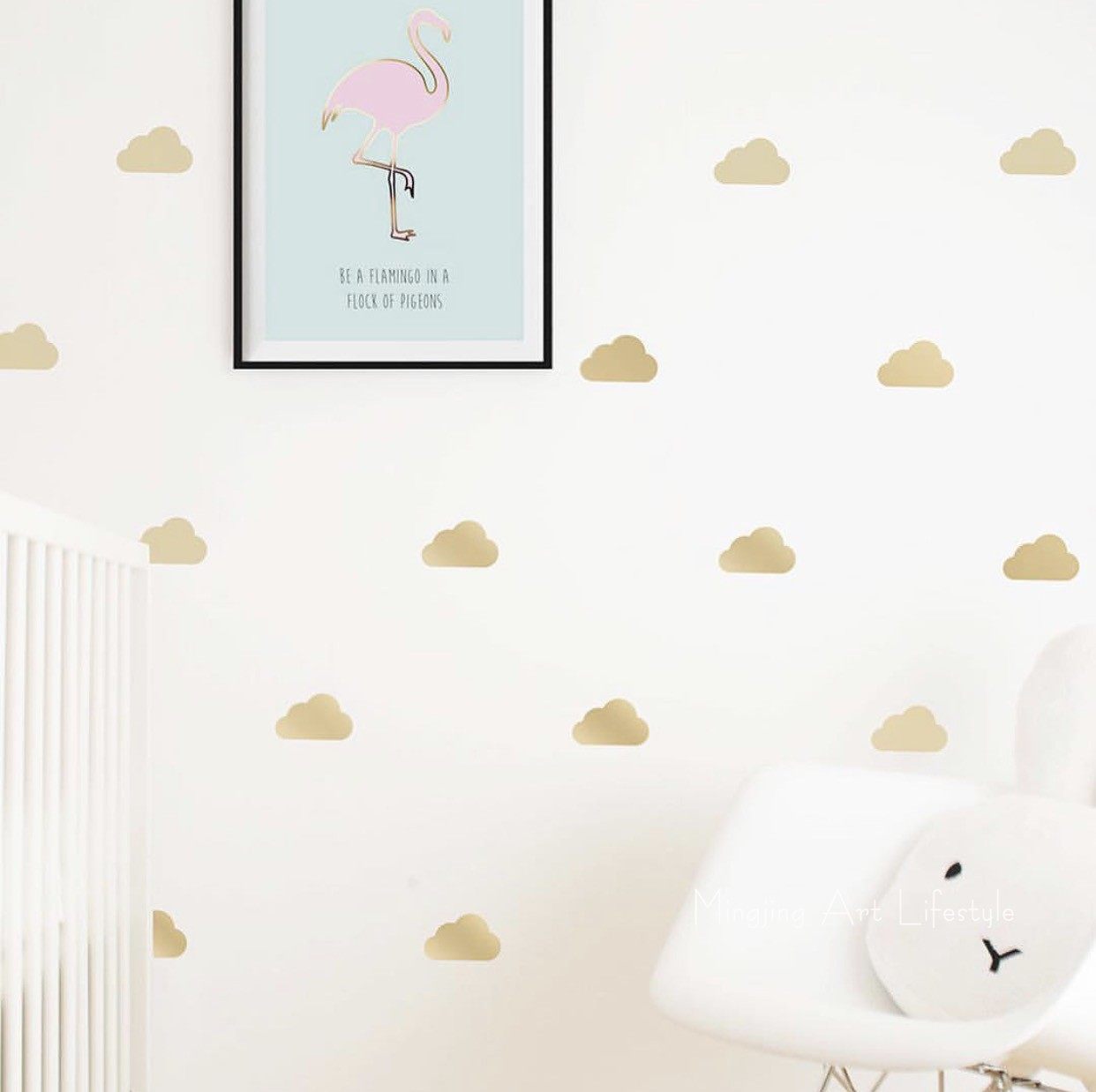 ins child room wall patch cloud mix personality creative wall sticker living-room bedroom decorative wall patch waterproof PVC-Taobao