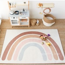 ins Nordic childrens room rainbow climbing mat game mat non-slip carpet living room bedroom bedside carpet mat