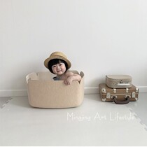 ins Nordic felt toy containing basket childrens room bedroom decorative containing basket cashier bag childrens photographic props