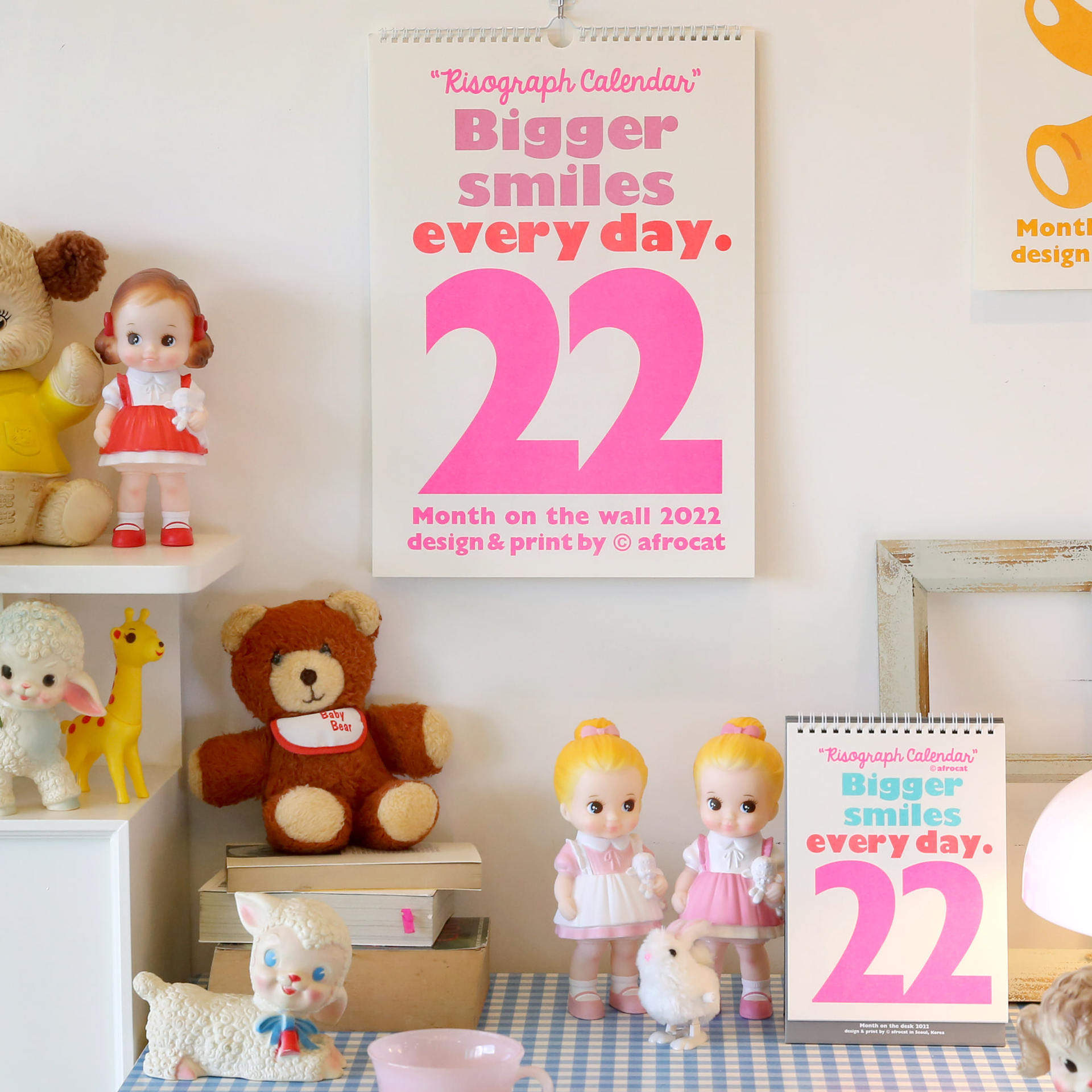 2022 New online red hanging calendar plans This big number calendar hanging calendar People's bedroom decorative wall decoration Photographic Props