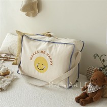 Ins Hanfeng kindergarten quilt large capacity canvas storage bag finishing packing storage bag moving storage bag
