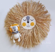ins Nordic style original ecological decoration wall ornaments hand-woven Lion home B & B wall hanging wall decoration