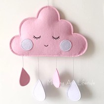 ins cloud Raindrop pendant childrens room decoration wall decoration hanging house decoration felt
