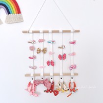 Ins Hanfeng cute girl baby color rope hairclip hair hoop finishing storage with childrens room wall decoration hanging