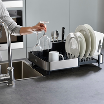 joseph Kitchen Stainless Steel Bowl Pan Drain Bowls Dish Rack Cutlery Shelf Drip water draining set shelves