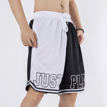 DNA Mandarin duck black and white contrast shorts American basketball pants five-point pants mesh breathable quick-dry loose male Women summer