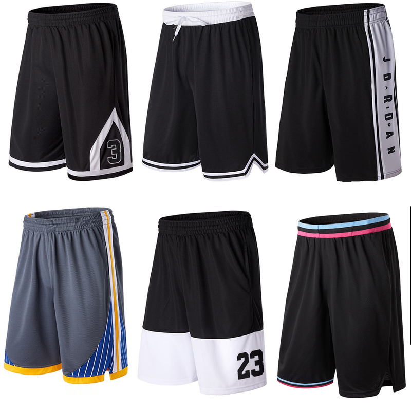 American-Style Basketball Shorts, Five-Point Sports Shorts, Beach Shorts, Streetball Training Fitness Shorts, Quick-Drying Shorts, Over-The-Knee, Loose Fit for Men
