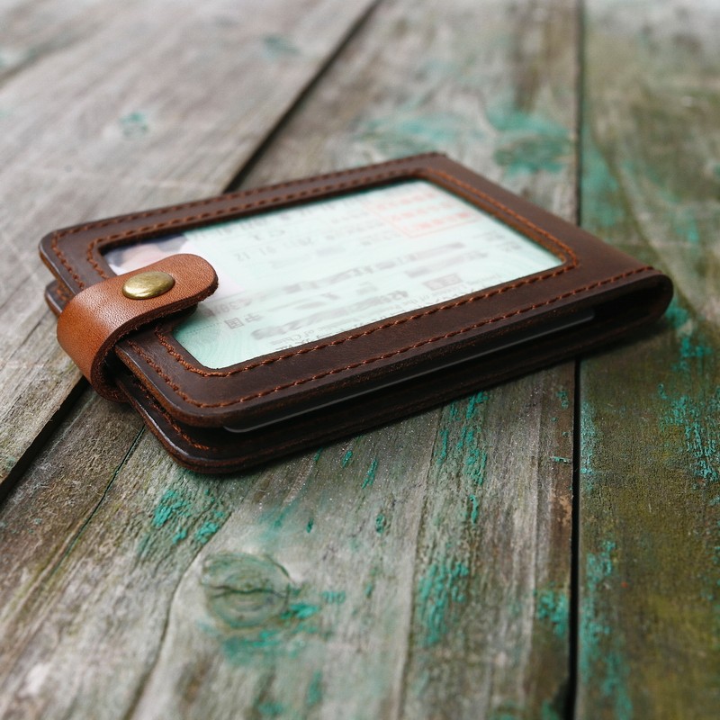 Handmade cowhide motor vehicle driver's license set genuine leather retro personality driving license holder multi-functional document storage card bag