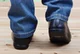Giày cổ cao thoáng khí da cha giản dị Bắc Kinh giúp giày lười lười đạp bàn đạp cha tròn zen