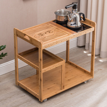 Movable boiling water tea table small tea car coffee table tea table tea car household tea tray kung fu tea set integrated tea cart