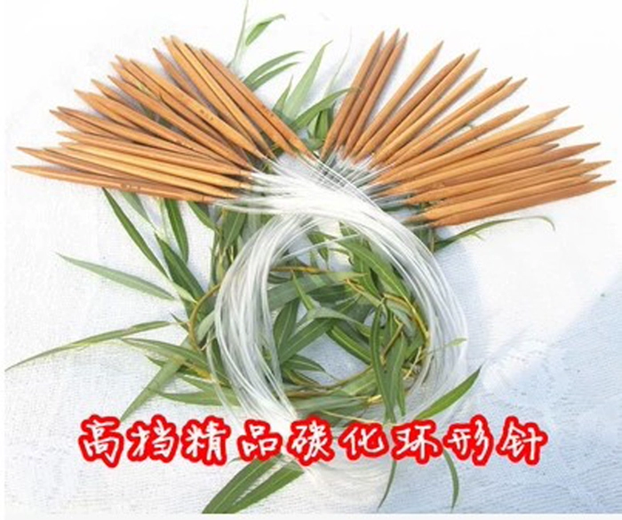 Công cụ thành than tre kim đan vòng lặp pin 80cm 6 áo len dây thô vòng lặp loop kim pin áo len - Công cụ & vật liệu may DIY