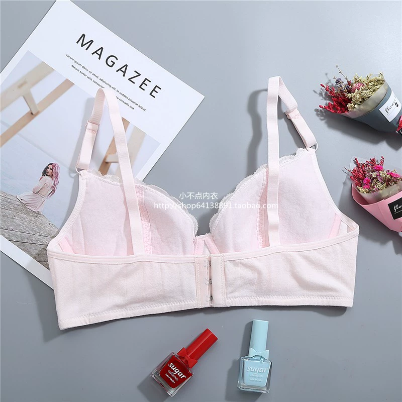 Mùa hè mỏng phần cotton không xốp cô gái đồ lót trường trung học cơ sở học sinh trung học áo ngực không có vành áo ngực phát triển đồ nữ đẹp
