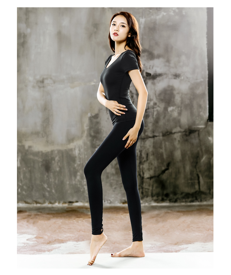 Mùa thu đông chuyên nghiệp gầy cao eo thon chín điểm cao tập luyện thể thao khâu quần cotton yoga nữ yoga thảm tập yoga tpe