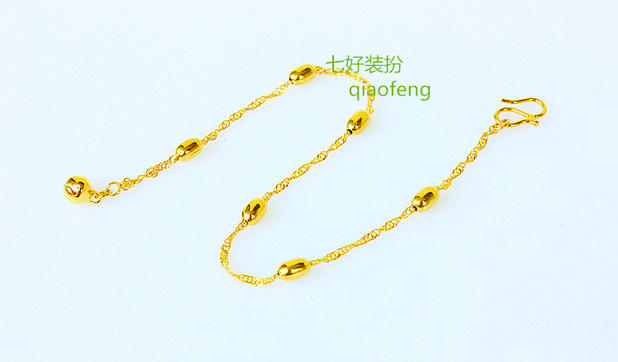 Vòng chân cát vàng mạ vàng không phai - Vòng chân vòng chân phong cách tây âu