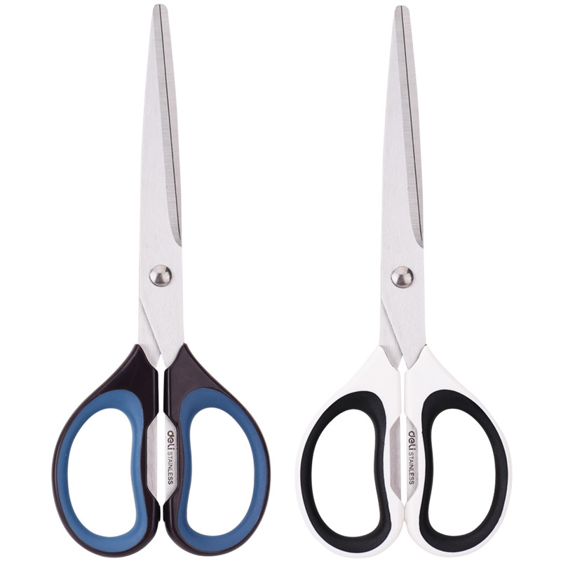 deli has the power of classic office scissors 6058 stainless steel 175mm scissors hand cut home cut