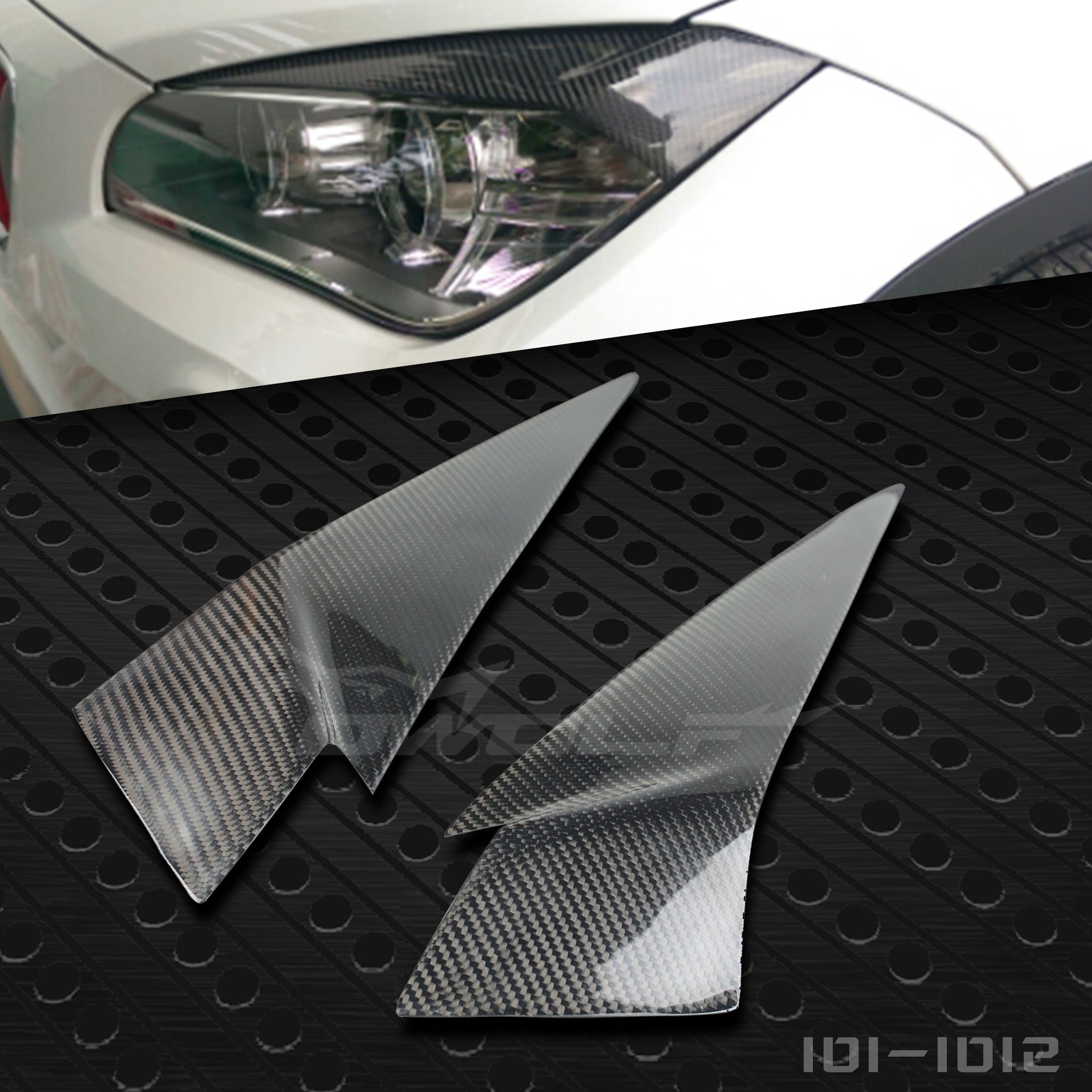 BMW X1 Series E84 Modified Carbon Fiber Lamp Brow X1 Dedicated Front Headlight Decorative Brow Patch Pair Pack